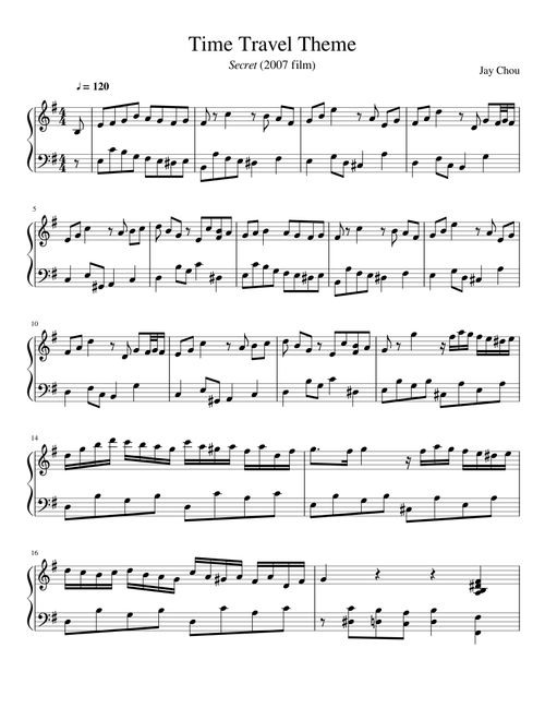 Time Travel Theme by Jay Chou from Secret (2007 film)