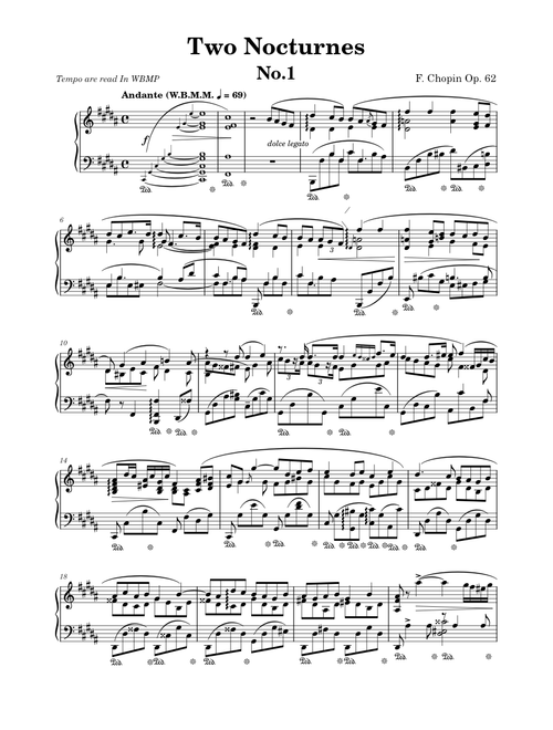 Two Nocturnes, Op.62 - Frédéric Chopin (WBMP)