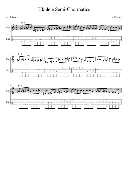 Ukulele Semi-Chormatics