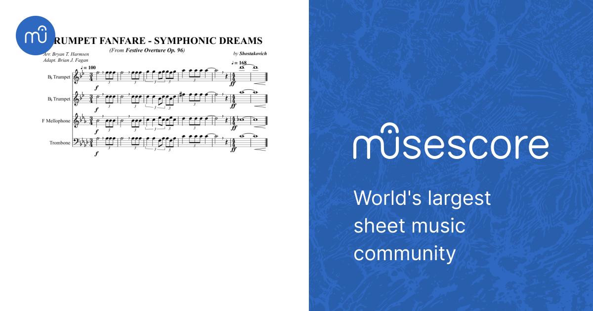 Brass Mini-Fanfare: Festive Overture Op. 96 (Symphonic Dreams