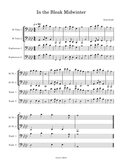 In the Bleak Midwinter Quartet