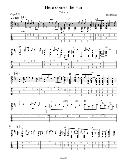 Here comes the sun – The Beatles