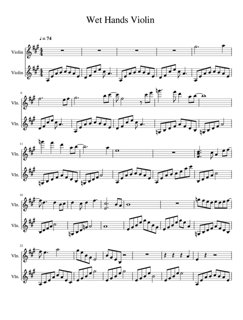 Wet Hands Violin