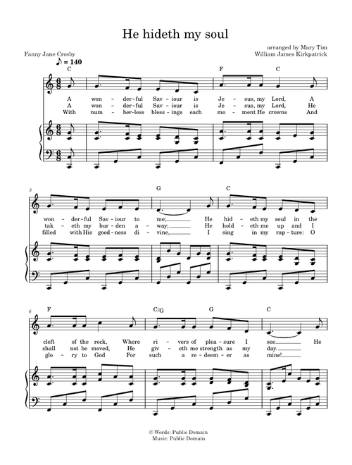 He hideth my soul – William J. Kirkpatrick