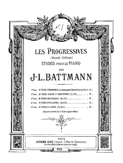 30 Études Élémentaires, Op. 319, No. 15 - Jacques-Louis Battmann