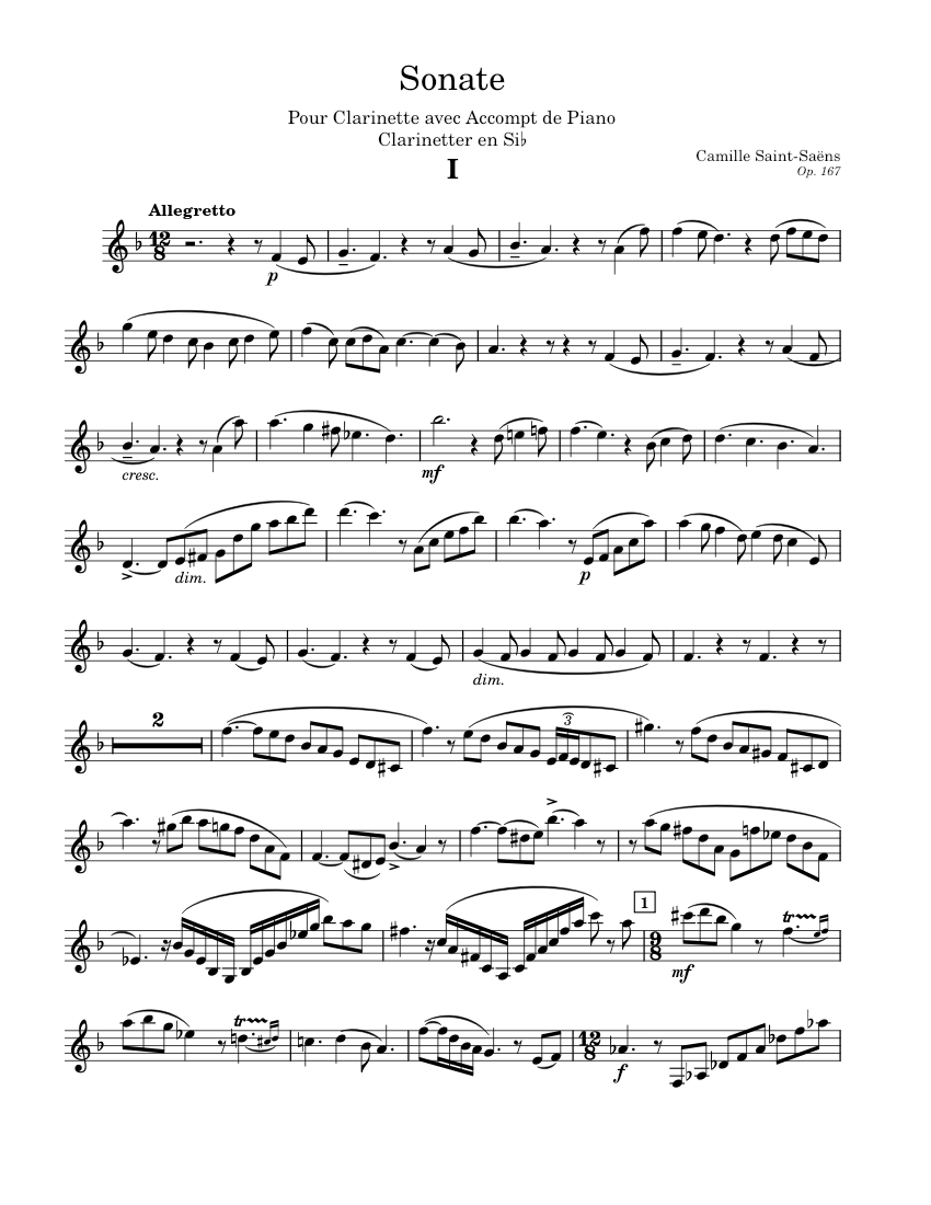 Sonata clarinet best sale