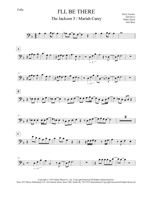 I'll Be There (Arr. Leo Silva) - Mariah Carey (Cello Solo)