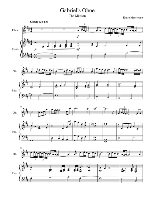 Gabriels Oboe