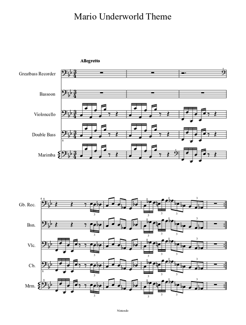 Mario Underworld Theme