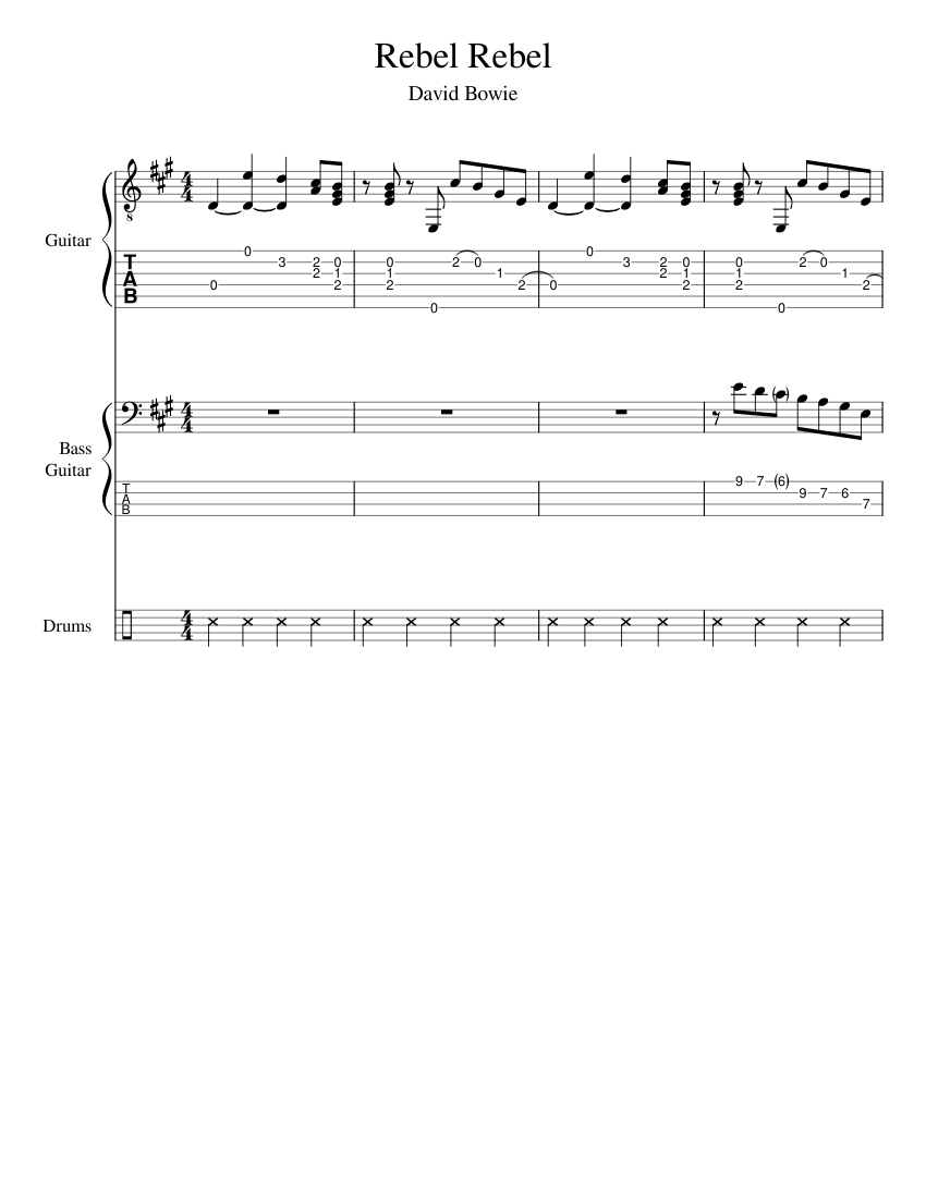 Rockabilly Rebels ギタータブ譜集 Rockabilly Rebel - Full Score | PDF | Guitar Family