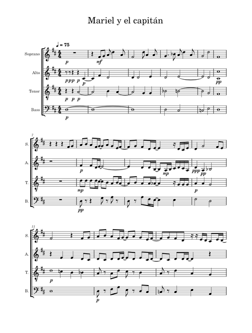 Mariel y el Capitán – Sui Generis Mariel y el Capitán SATB