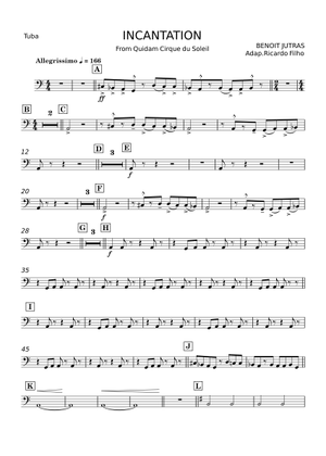 Incantation – Benoit Jutras Sheet Music for Tuba, Flute, Saxophone 