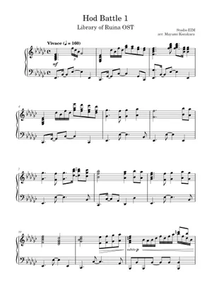 Library of Ruina (Theme 02) – StudioEIM Sheet Music for Piano Library of Ruina (Theme 02) – StudioEIM Sheet Music for Piano