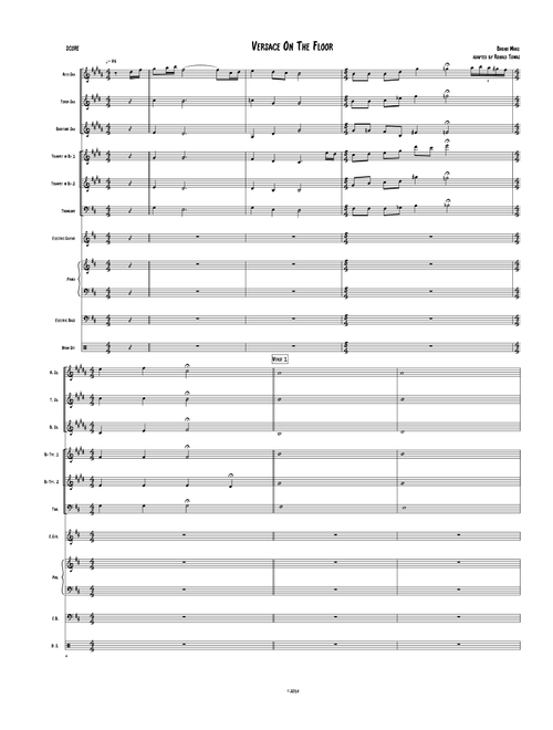 Versace On The Floor (Arr. Ronald Tomas) - Bruno Mars (Large Ensemble)