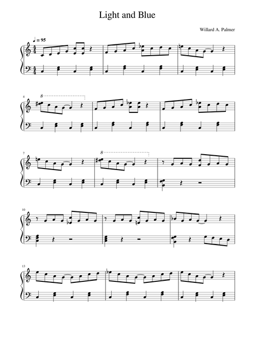 Light and Blue – Willard A. Palmer