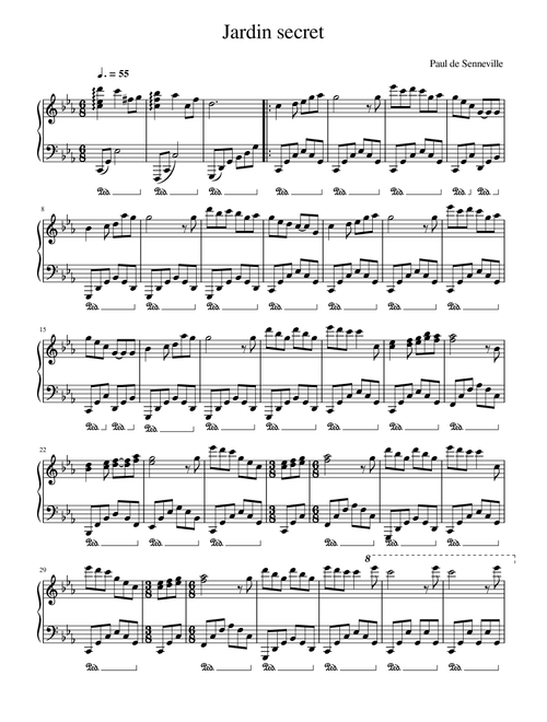 Jardin Secret (Arr. Gianluca Giovannetti) - Clayderman Richard (Piano Solo)