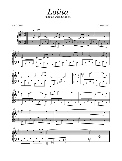 Lolita - Ennio Morricone