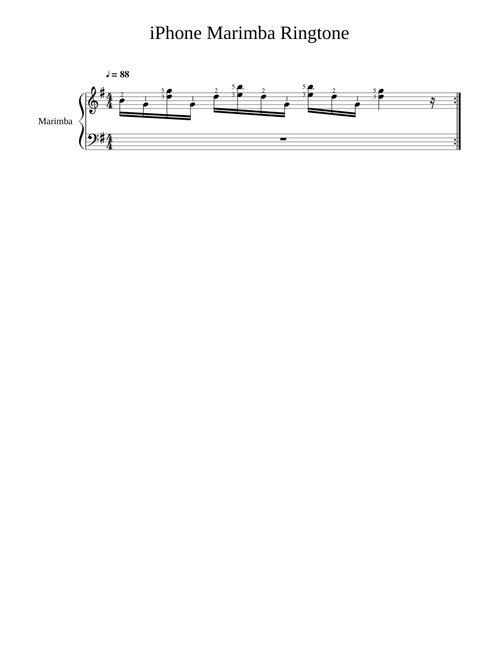 iPhone Marimba Ringtone