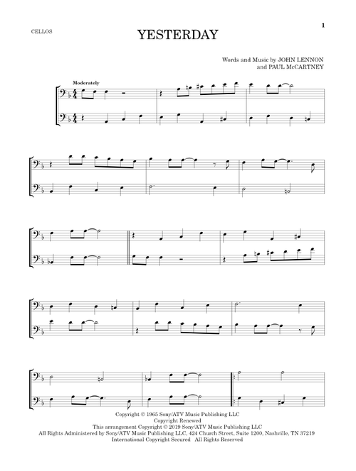 Yesterday - The Beatles (Cello Duet)