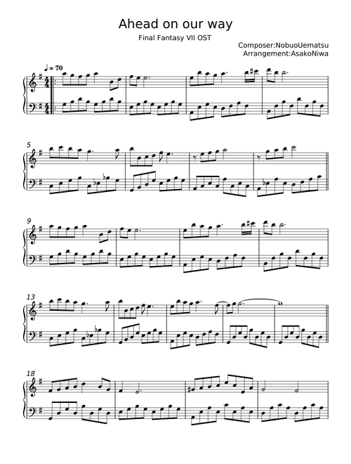 Ahead on our way - Nobuo Uematsu