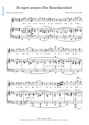 Der Rosenkavalier フルスコア Der Rosenkavalier in Full Score – Dover Publications