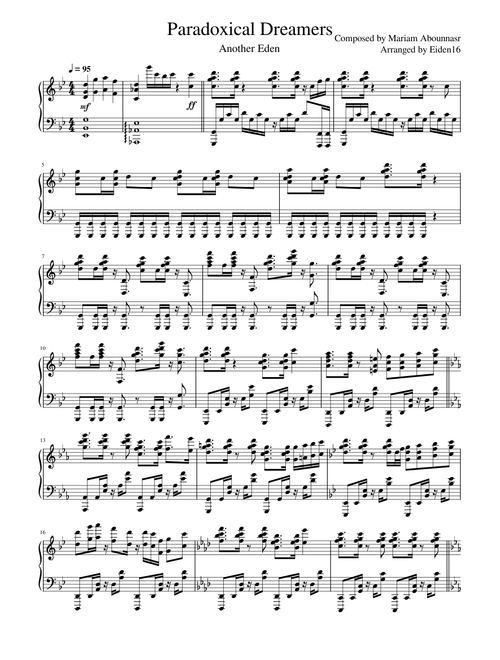 Eiden16 | Free sheet music | Download PDF or print on MuseScore.com