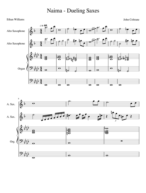 Naima - Dueling Saxes