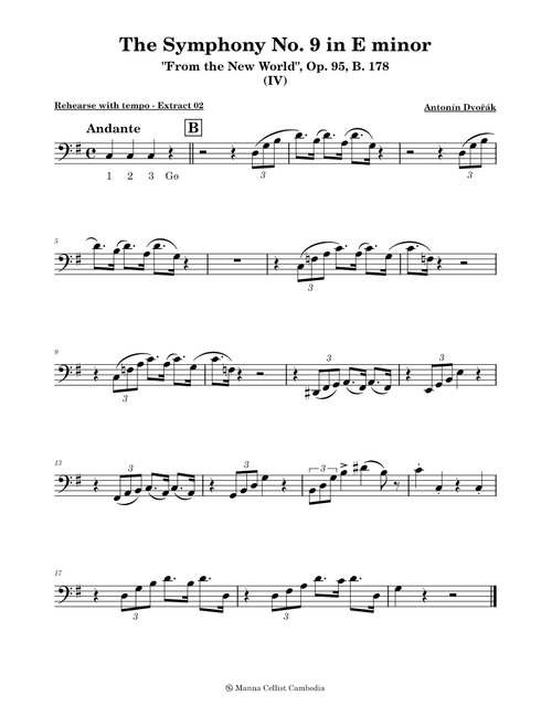 Symphony No.9 in E minor, Op.95; B 178, 'From the New World' Allegro con Fuoco – Antonín Dvořák