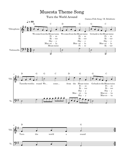 Muscota Theme Song