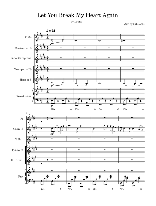 Let You Break My Heart Again – Laufey Ensemble Piece