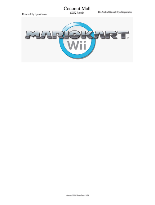 Coconut Mall (SGX Remix) - Mario Kart Wii