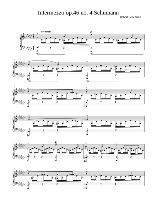 Intermezzo Op 46 No 4 (Faschingsschwank) – Robert Schumann