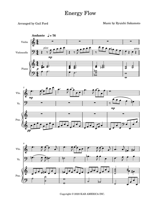 Energy Flow (Arr. Gail Ford) - Ryuichi Sakamoto (String Ensemble)