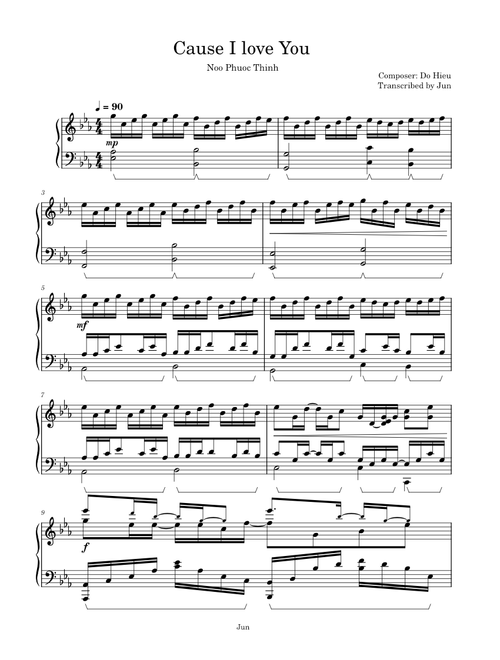 Cause i love you – Noo Phuoc Thinh (cps: Đỗ Hiếu)