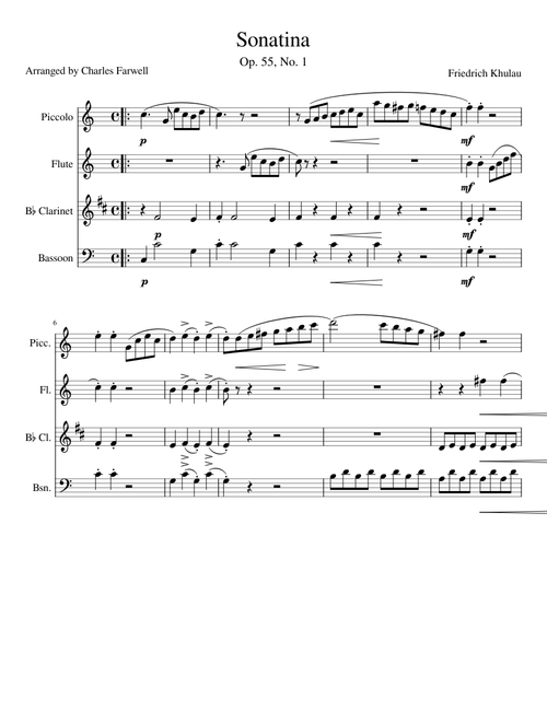 Piano Sonatina in C major, Op.20 No.1 – Friedrich Kuhlau Sonatina
