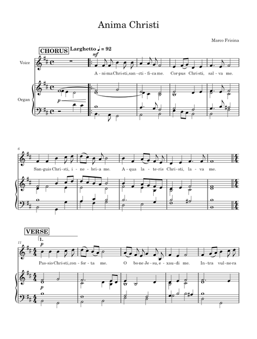 Anima Christi – Marco Frisina
