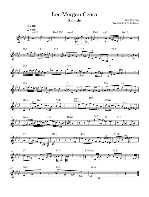 Ceora – Lee Morgan