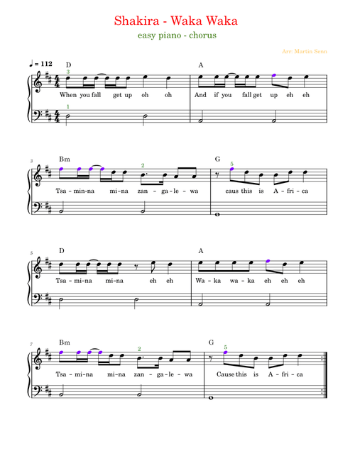 Waka waka this time for africa – Shakira