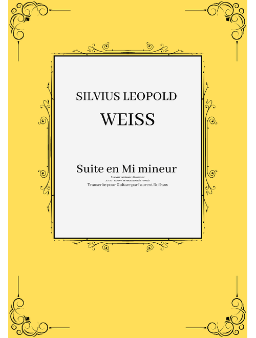Suite SW.21 – Sylvius Leopold Weiss