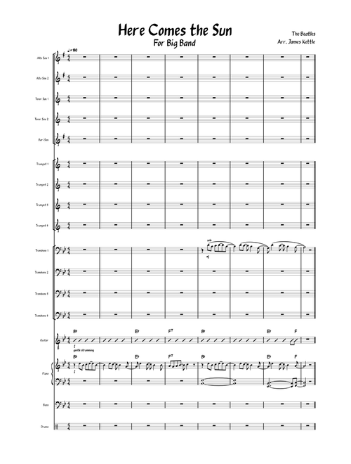 Here Comes The Sun - The Beatles - For Big Band