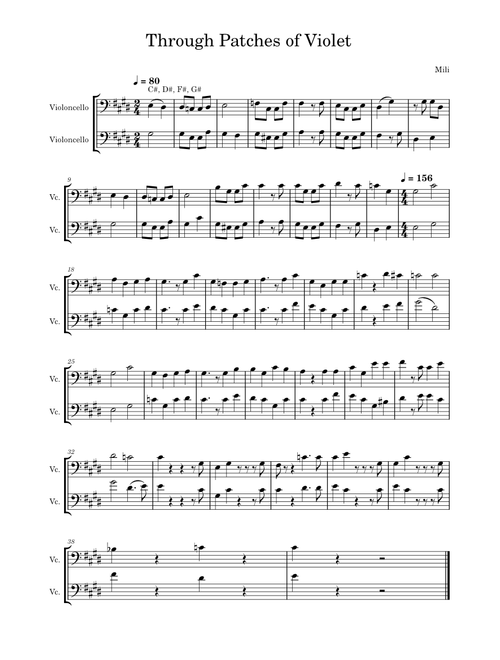 Through Patches of Violet – Mili