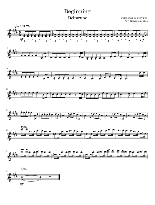 Beginning - Violin Solo