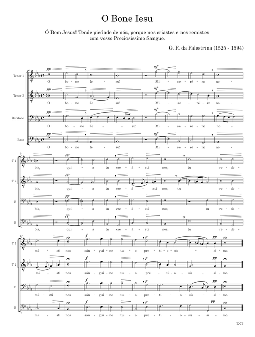 O Bone Iesu - G. P. da Palestrina