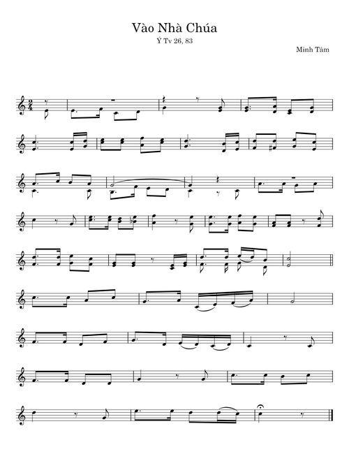Vào Nhà Chúa - Mình Tâm