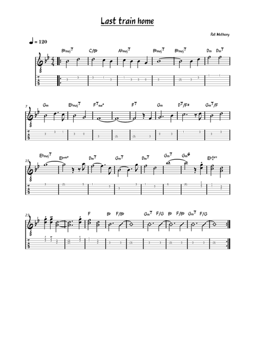 Last train home – Pat Metheny