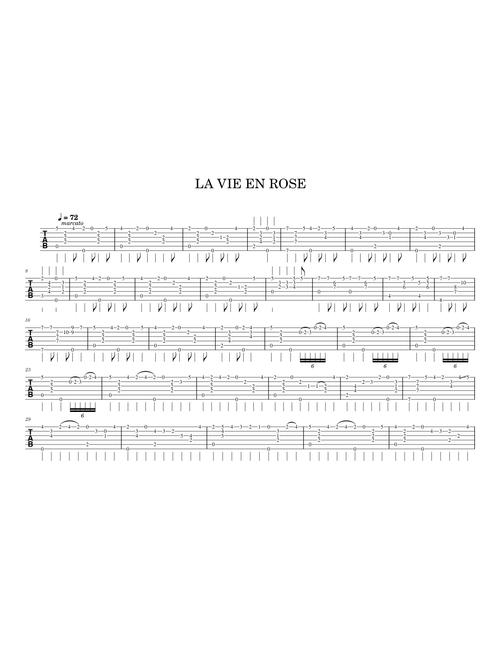La vie en rose – Louis Armstrong LA VIE EN ROSE