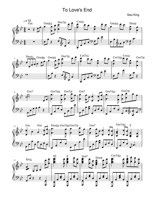 To Love's End (Arr. Gregory King) - Inuyasha (Piano Solo)