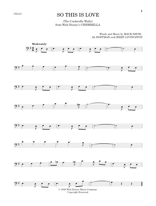 So This Is Love (from Cinderella) - James Ingram (Cello Solo)