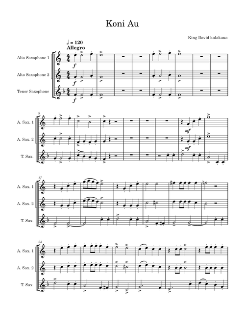 Sax AAT Trio sheet music by akrasax | Play, print, and