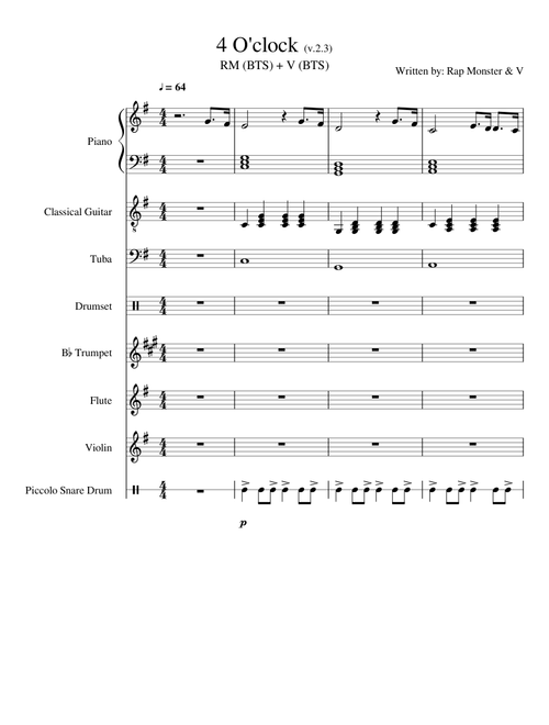 4 O'clock - BTS (v.2.1)